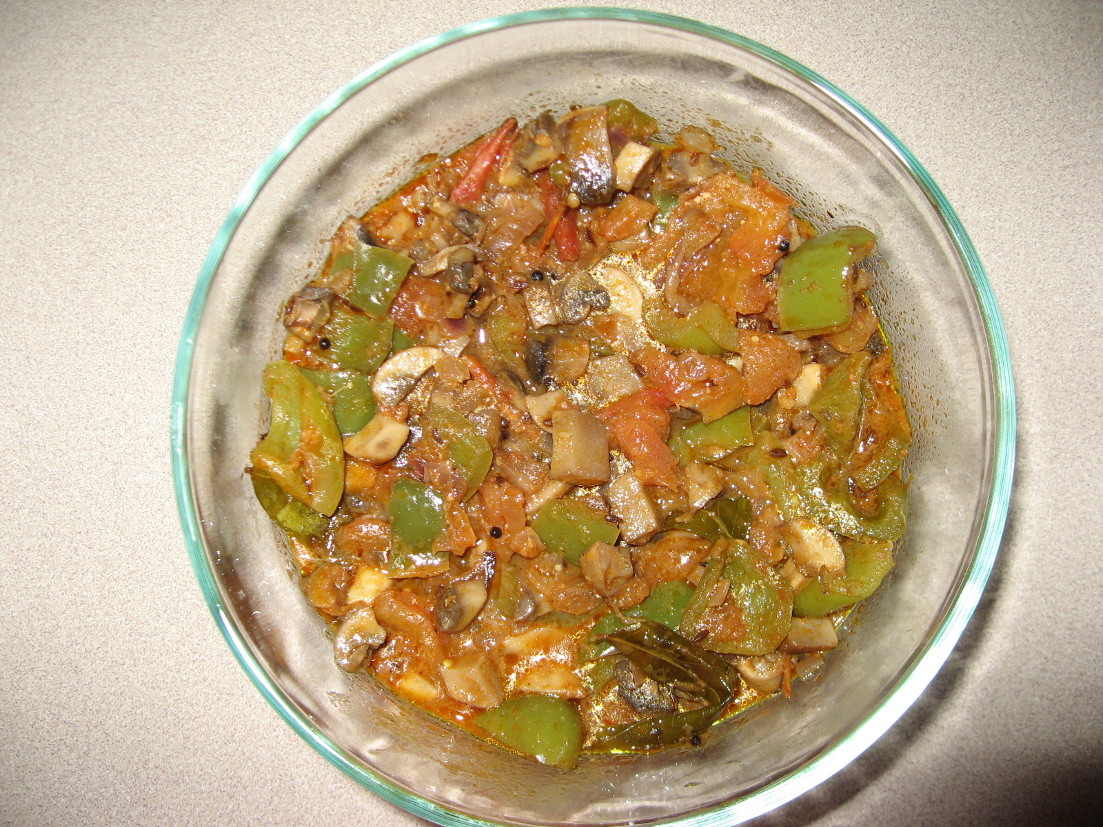 Mushroom Capsicum Curry Mushroom Capsicum Curry picture